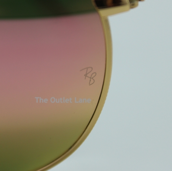 Model Display RayBan Round Metal Pink Mirror RB3447 Reflective - Picture 13 of 16